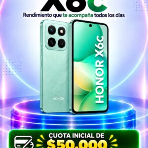 Honor X6c 256GB a crédito con cuota inicial desde $50.000 en Medellín