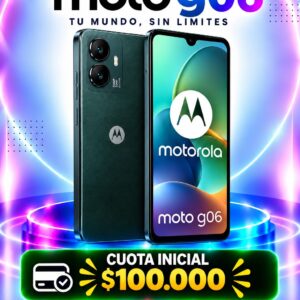 Motorola Moto G06 256GB a crédito con cuota inicial desde $100.000 en Medellín